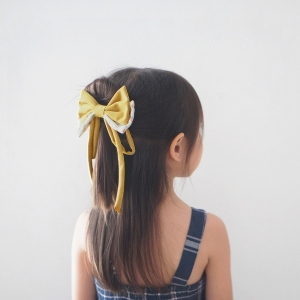 Girl Hair Clip Bow Floral CNY (GHP9645)